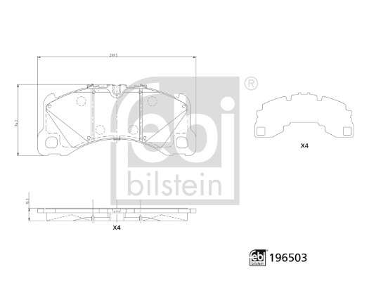 Kit de plaquettes de frein