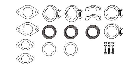 Kit d'assemblage, système d'échappement