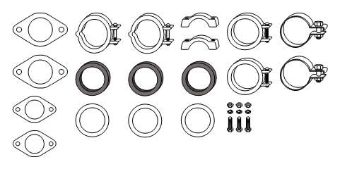Kit d'assemblage, système d'échappement
