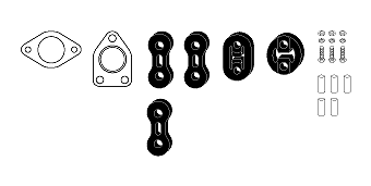Kit d'assemblage, système d'échappement