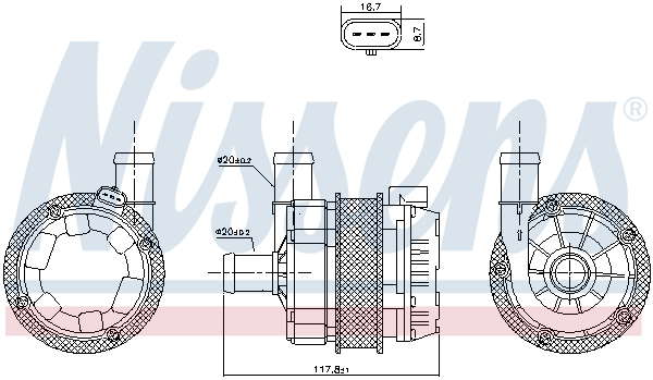 POMP.EAU VW TIGUAN 16-