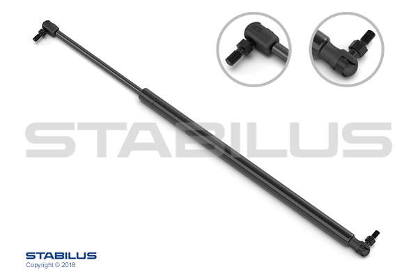 Vérin, porte de compartiment à outils