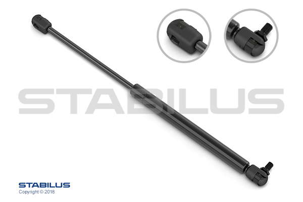 Vérin, porte de compartiment à outils