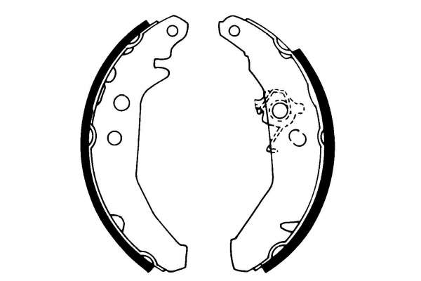 Jeu de mâchoires de frein