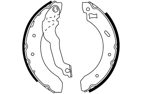 Jeu de mâchoires de frein