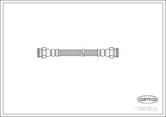 FLEXIBLE DE FREIN FIAT-CITROEN REAR
