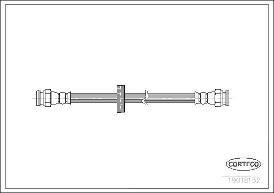 FLEXIBLE DE FREIN ALFA ROMEO/FIAT/L