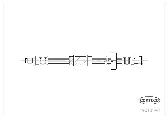 FLEXIBLE DE FREIN FIAT UNO FRONT