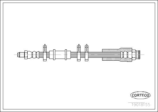 FLEXIBLE DE FREIN FIAT L.T.-PSA L.T