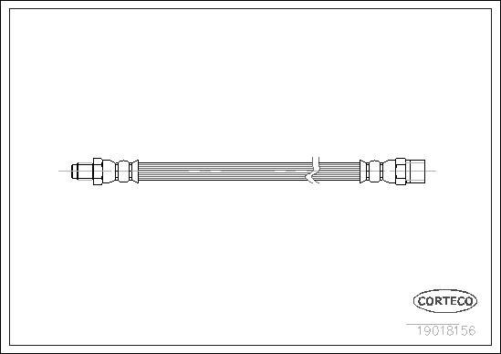 FLEXIBLE DE FREIN MERCEDES FRONT
