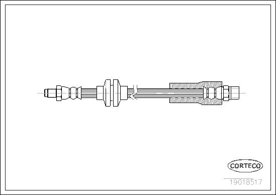 FLEXIBLE DE FREIN AUDI 80-90-100-20