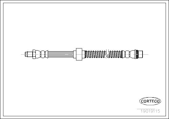 FLEXIBLE DE FREIN PSA FRONT