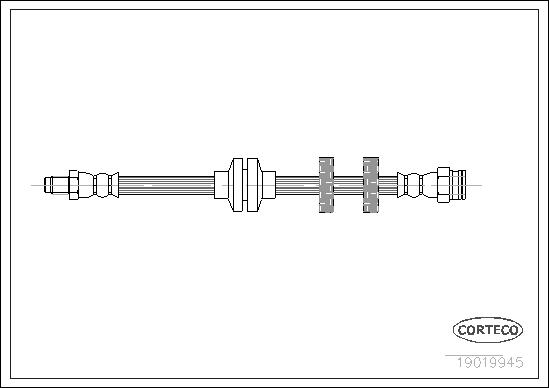 FLEXIBLE DE FREIN FIAT PALIO, SIENA