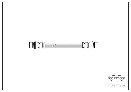FLEXIBLE DE FREIN RENAULT CLIO,R19,