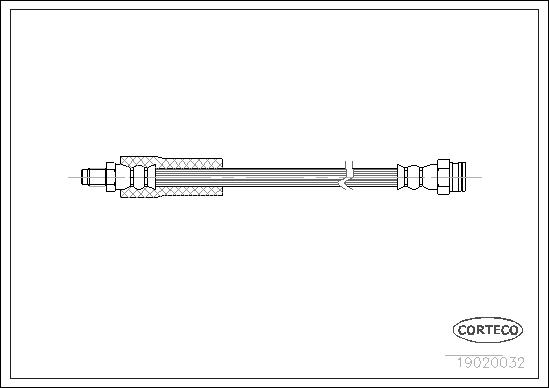 FLEXIBLE DE FREIN RENAULT FRONT