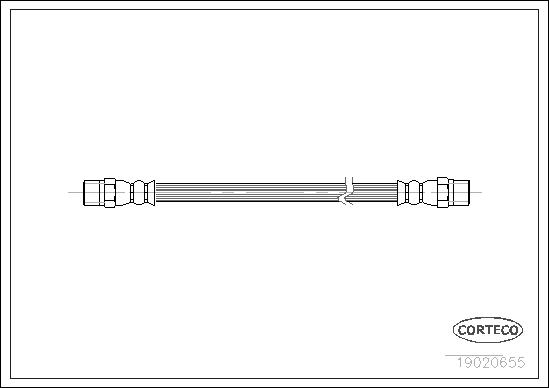 FLEXIBLE DE FREIN AUDI 80,90,CABRIO