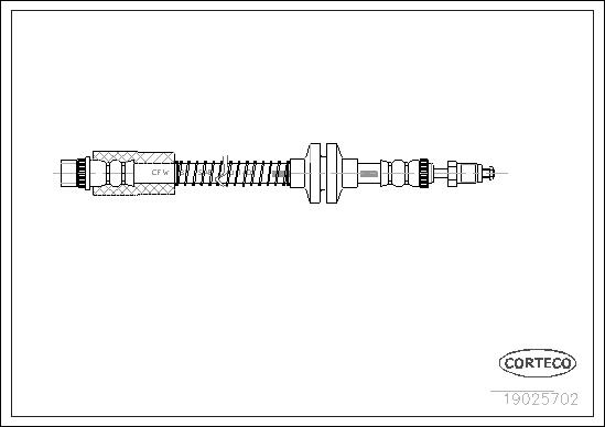 FLEXIBLE DE FREIN PSA-FIAT-LANCIA F