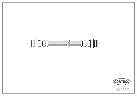 FLEXIBLE DE FREIN PEUGEOT 406 REAR