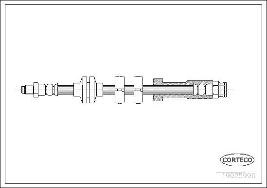 FLEXIBLE DE FREIN FIAT-FIAT L.T.-LA