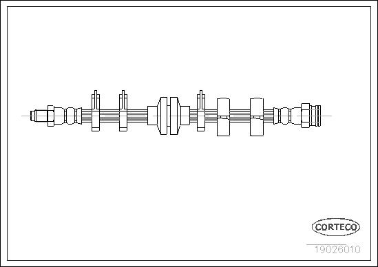 FLEXIBLE DE FREIN ALFA ROMEO-FIAT-L