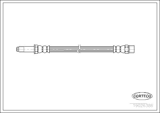 FLEXIBLE DE FREIN FORD-SEAT-VW REAR