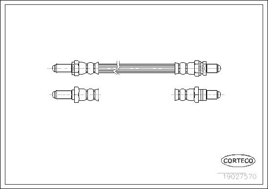 FLEXIBLE DE FREIN FORD L.T. FIESTA