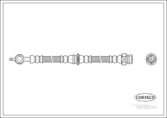 FLEXIBLE DE FREIN VOLVO S40,V40 REA