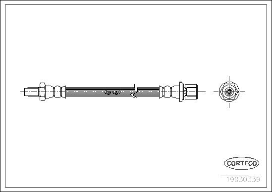 FLEXIBLE DE FREIN TOYOTA FR/RE