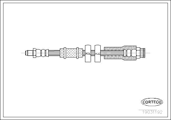 FLEXIBLE DE FREIN CITROEN-PEUGEOT F