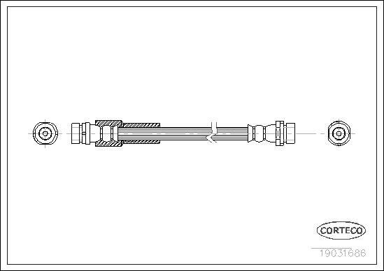 FLEXIBLE DE FREIN FORD FUSION REAR