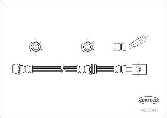 FLEXIBLE DE FREIN NISSAN SERENA FRO