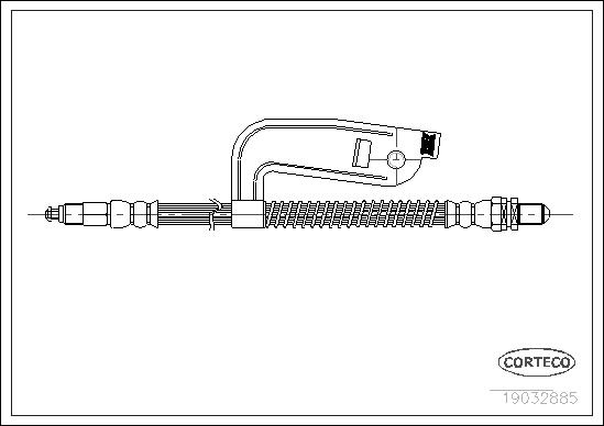 FLEXIBLE DE FREIN FORD FIESTA, PUMA