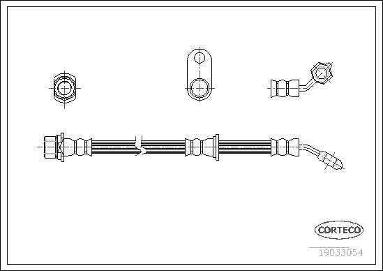 FLEXIBLE DE FREIN TOYOTA AVENSIS FR