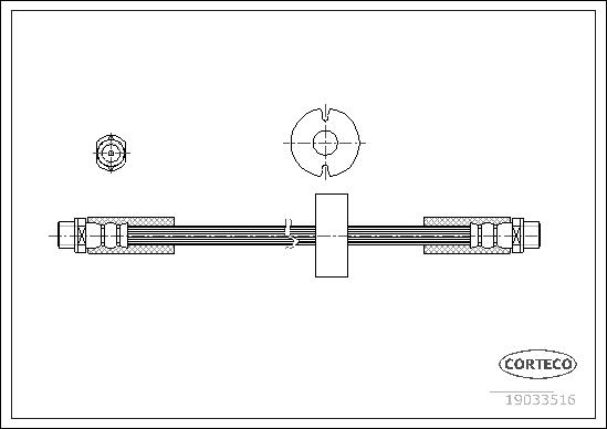 FLEXIBLE DE FREIN AUDI ALLROAD 9/00