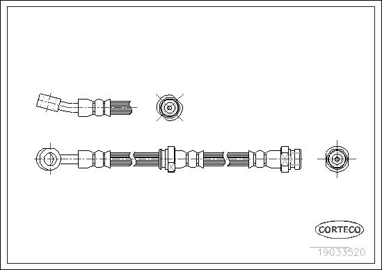 FLEXIBLE DE FREIN HYUNDAI SANTA FE