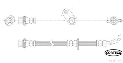 FLEXIBLE DE FREIN TOYOTA AVENSIS FR