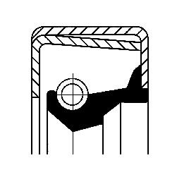 JOINT D ARBRE RADIAL - B2   DIN 376