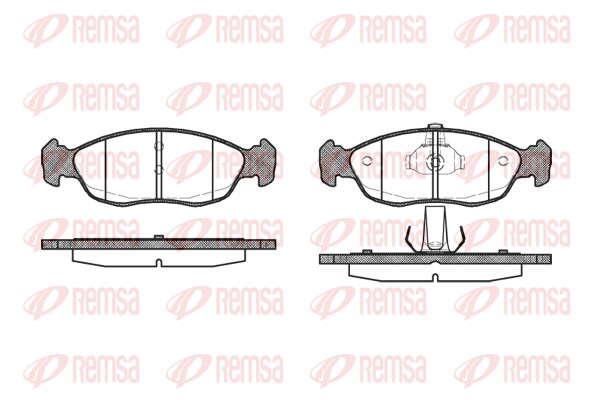 Jeu de plaquettes de frein avant