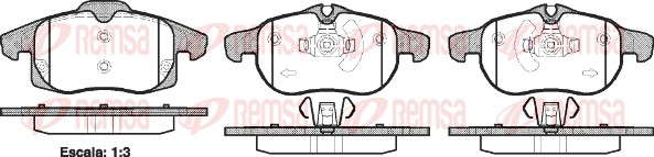 Jeu de plaquettes de frein avant