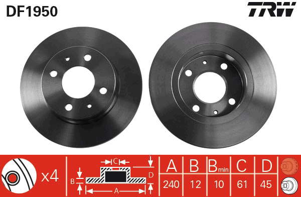 PAIRE DE DISQUES