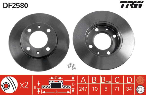 PAIRE DE DISQUES