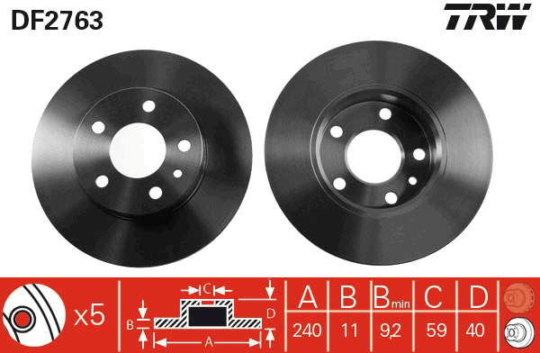 PAIRE DE DISQUES