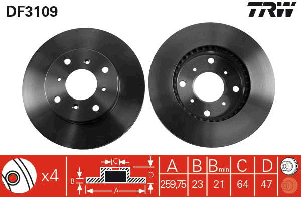 PAIRE DE DISQUES