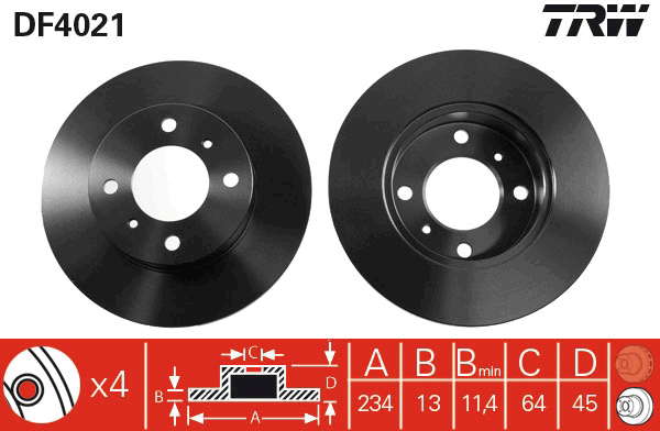 PAIRE DE DISQUES