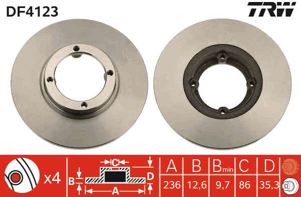 PAIRE DE DISQUES