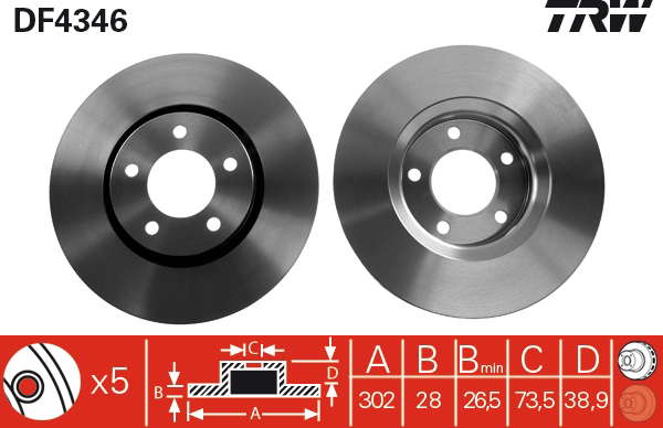 PAIRE DE DISQUES