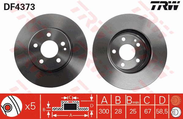 PAIRE DE DISQUES