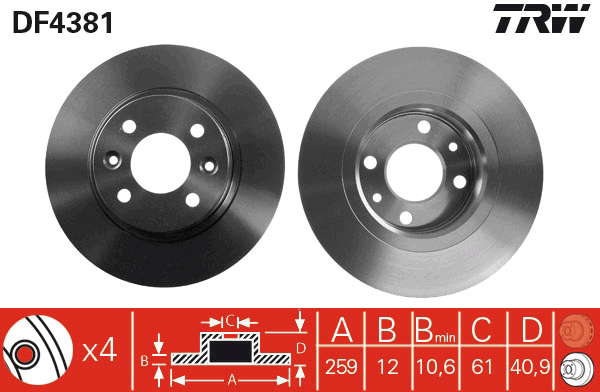 PAIRE DE DISQUES
