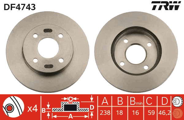 PAIRE DE DISQUES