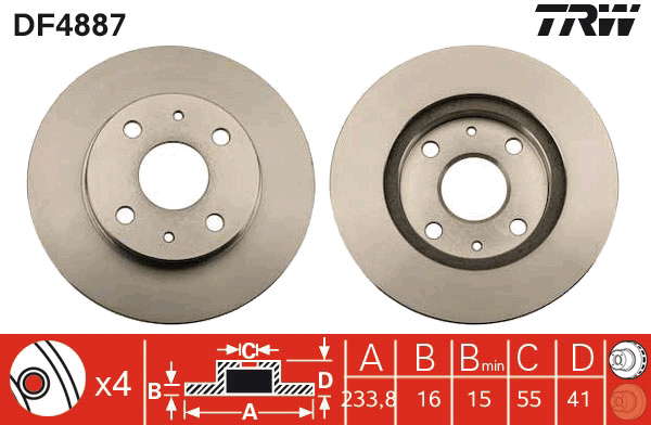 PAIRE DE DISQUES
